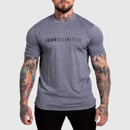 Pánske športové tričko Iron Aesthetics Flow, navy