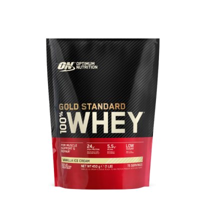 Optimum Nutrition 100 Whey Gold Standard vanilková zmrzlina