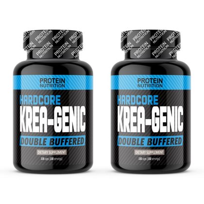 1+1 Zadarmo: Hardcore Krea-Genic - Protein Nutrition 100 kaps. + 100 kaps.