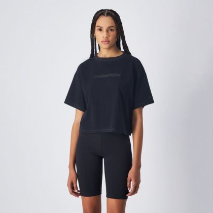 Champion Dámske tričko Cropped Black SS