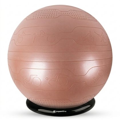 inSPORTline Stretch Ball 65 cm se základnou BallBase mocha mousse