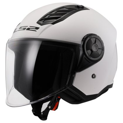 LS2 OF616 Airflow II Solid Gloss White S (55-56)