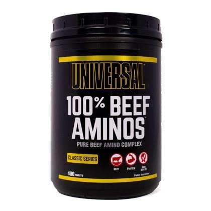100% Beef Aminos - Universal Nutrition 400 tbl.
