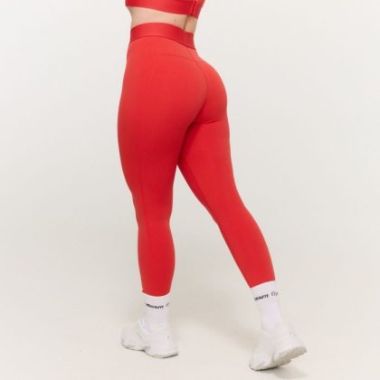 GymBeam Dámske legíny Limitless Hot Red LL