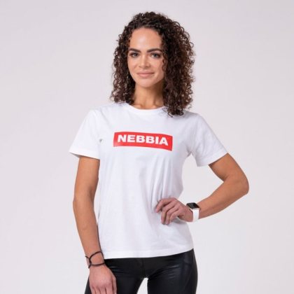 NEBBIA Dámske Tričko Basic White M