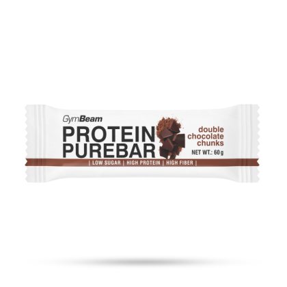 GymBeam Protein PureBar dvojnásobné kúsky čokolády