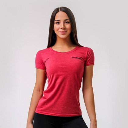 GymBeam Dámske tričko Basic Vintage Red M