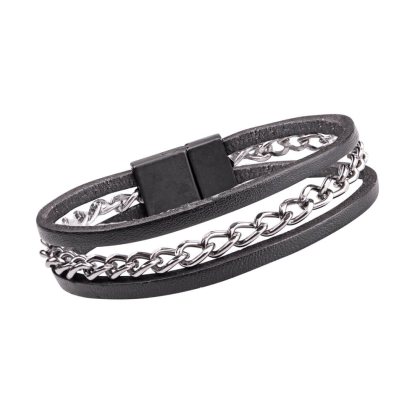 Kožený náramok W-TEC Cregnesh Dĺžka 24 cm