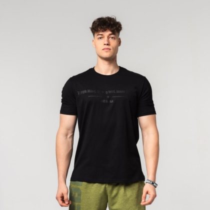 NEBBIA Tričko FLEXIN Black XXLXXL