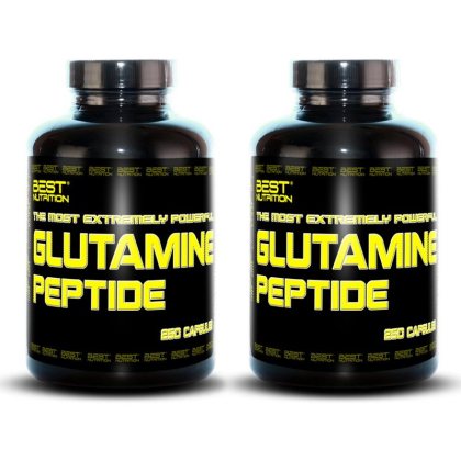 1+1 Zadarmo: Glutamine Peptide od Best Nutrition 250 kaps + 250 kaps.