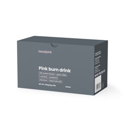 GymBeam Pink burn drink citrón