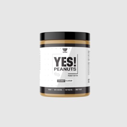 Arašidové maslo YES! Peanuts kokos 250 g - Iron Aesthetics