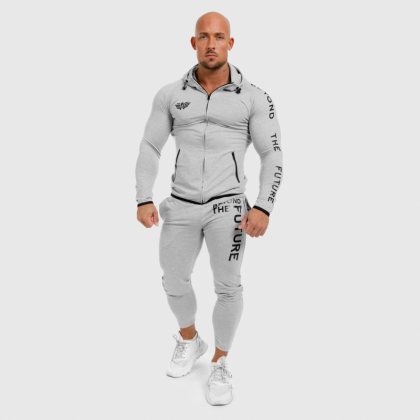 Pánska športová SlimFit súprava Iron Aesthetics Beyond the Future, sivá