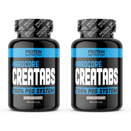 1+1 Zadarmo: Hardcore CreaTabs - Protein Nutrition 100 tbl. + 100 tbl.