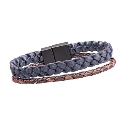 Kožený náramok W-TEC Soderick Dĺžka 24 cm