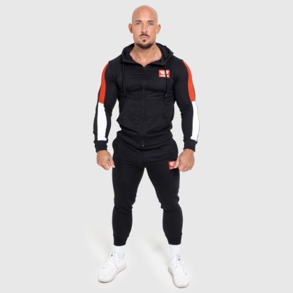 Pánska tepláková súprava Iron Aesthetics Tricolora, čierna