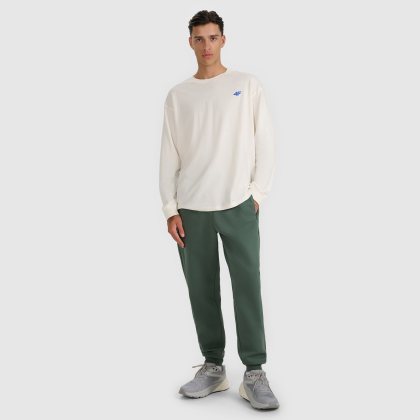 Pánske teplákové jogger nohavice - olivové/khaki