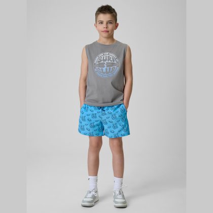Plážové boardshorty chlapčenské - modré