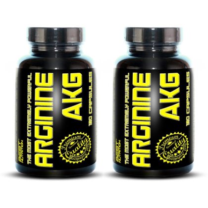 1+1 Zadarmo: Arginine AKG od Best Nutrition 120 kaps + 120 kaps