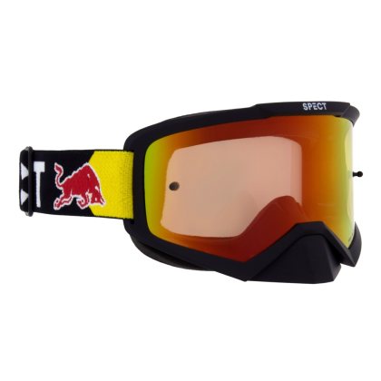 RedBull Spect Evan, černé matné, plexi červené zrcadlové