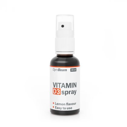 GymBeam Vitamín D3 Sprej 1000 IU citrón