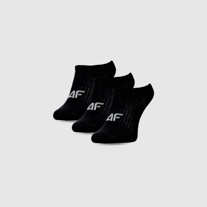 Dievčenské casual ponožky pod členok (3-pack) - čierne