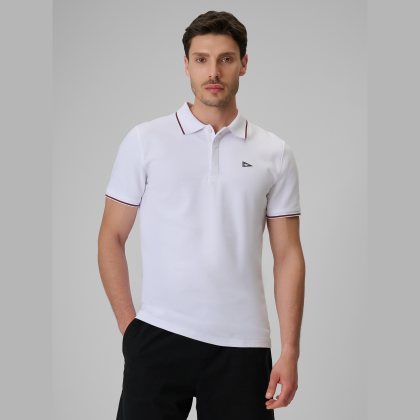 Polo tričko regular pánske - biele