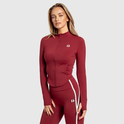 Dámska športová bunda na zips Iron Aesthetics Define, bordová