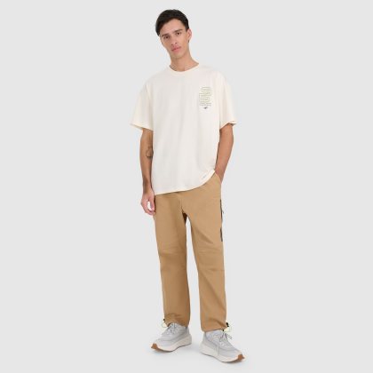 Nohavice casual pánske - béžové