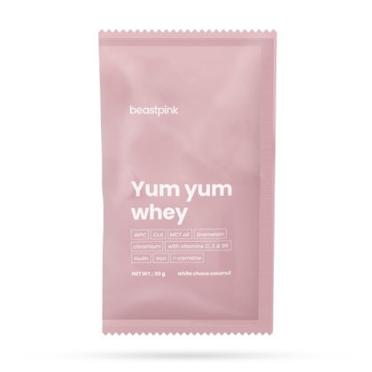 BeastPink Vzorka Yum Yum Whey biela čokoláda kokos