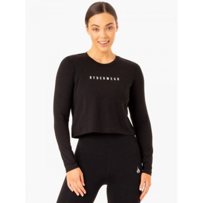 Ryderwear Dámske tričko Long Sleeve Top Foundation Black XS