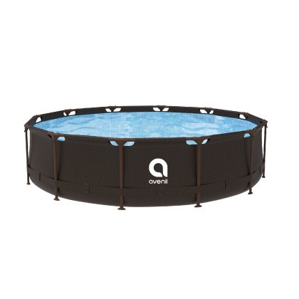 Bazén Steel Super Rattan AVENLI 366 x 100 cm