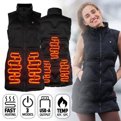inSPORTline Electronics WARMelong čierna - 3XL
