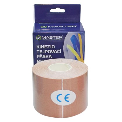 Kineziologická tejpovacia páska MASTER 5 cm x 5 m - telová