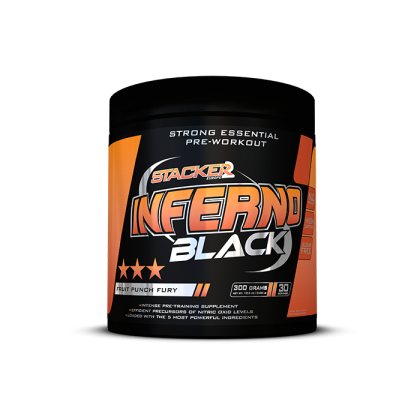 Stacker2 Predtréningový stimulant Inferno Black 300 g fruit punch fury