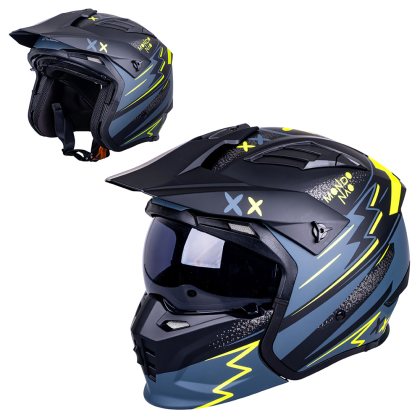 W-TEC Badalone Graphic matno čierno-žltá - XXL (63-64)