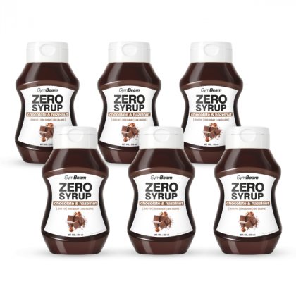 GymBeam ZERO SIRUP čokoláda a lieskový oriešok