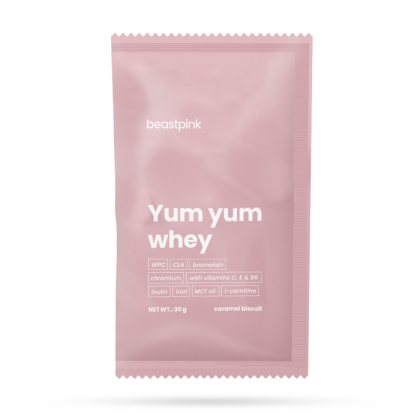 BeastPink Vzorka Yum Yum Whey karamelová sušienka