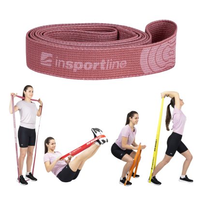 Posilňovacia guma inSPORTline Rand Strong 208x3,3 cm / 8 kg