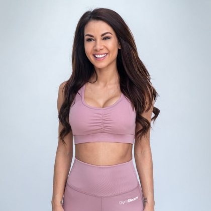 GymBeam Športová podprsenka Fave Dusty Rose XS