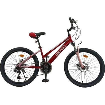 Olpran Talpa ALU 24" - model 2026 tmavo červená/ružová - 15" (135-155 cm)