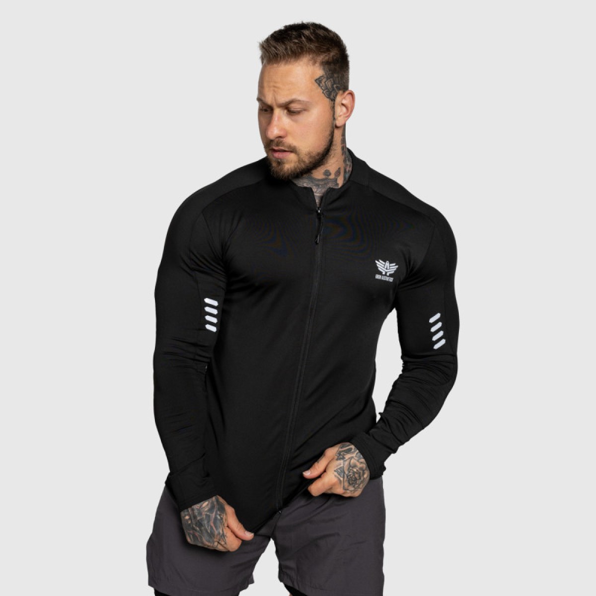 Športový top na zips Iron Aesthetics Unstoppable, čierny · záber 2
