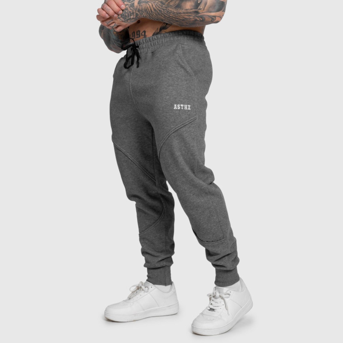 Pánske tepláky Iron Aesthetics ASTHX, sivé · záber 2