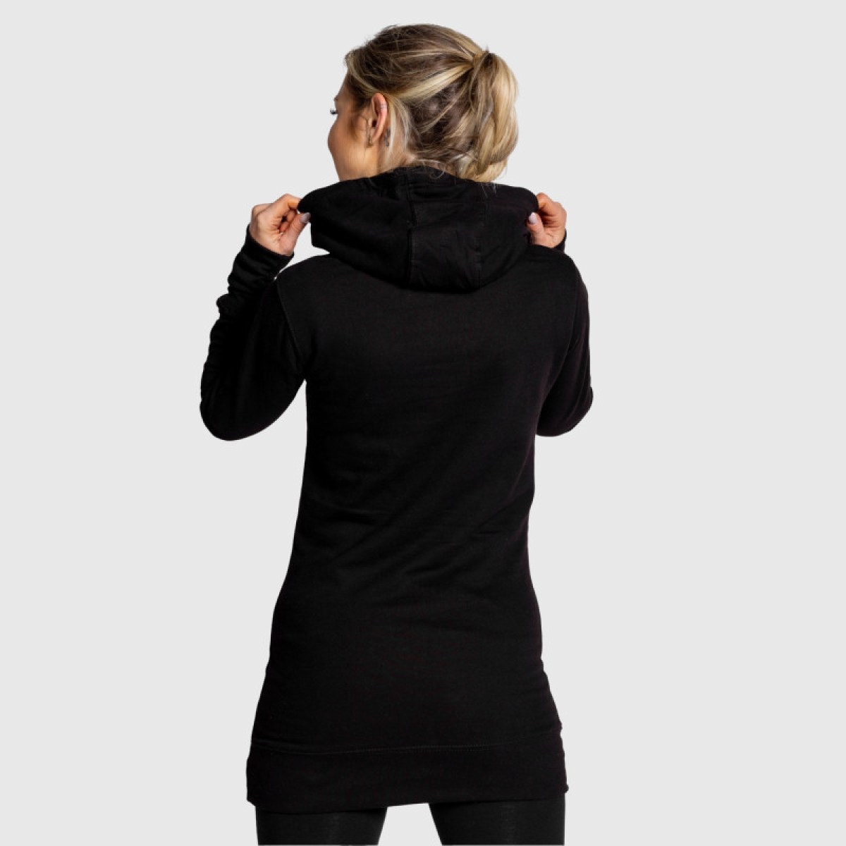 Dámska mikina Iron Aesthetics Longline, čierna · záber 4