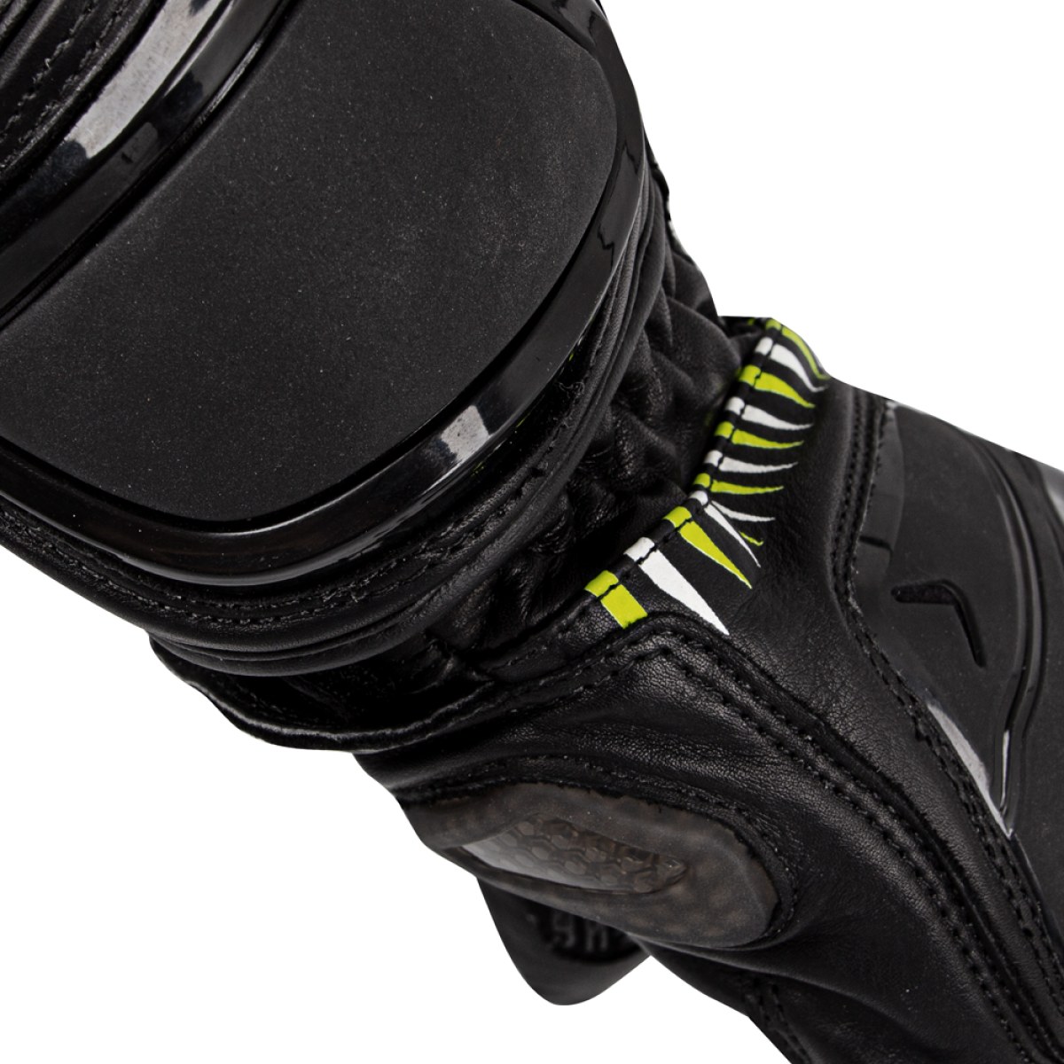 Moto rukavice W-TEC Evolation - Veľkosť: XXL | Farba: Čierno-Bielo-Fluo · záber 3