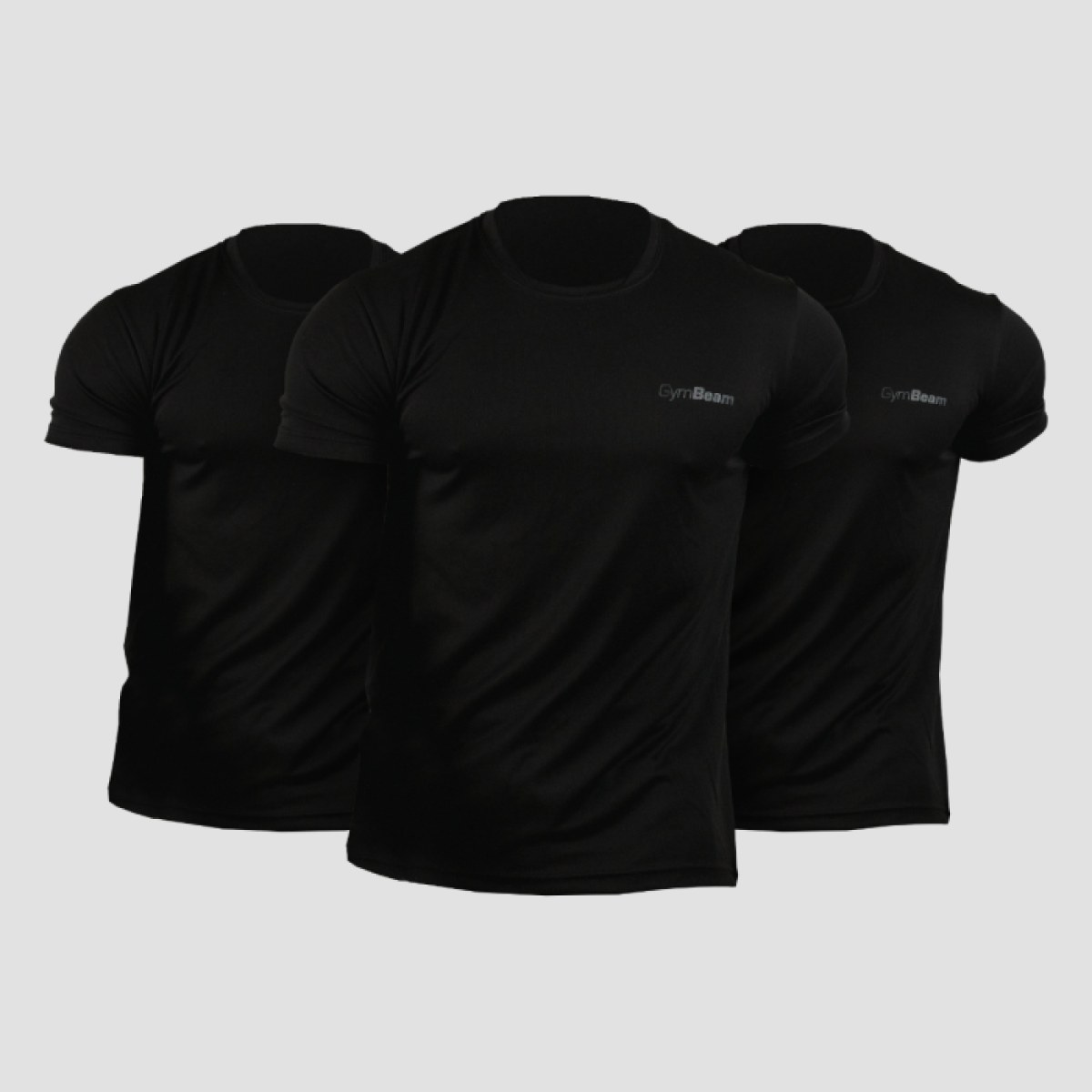 GymBeam Tričko TRN 3Pack Black L - 3pack · záber 1