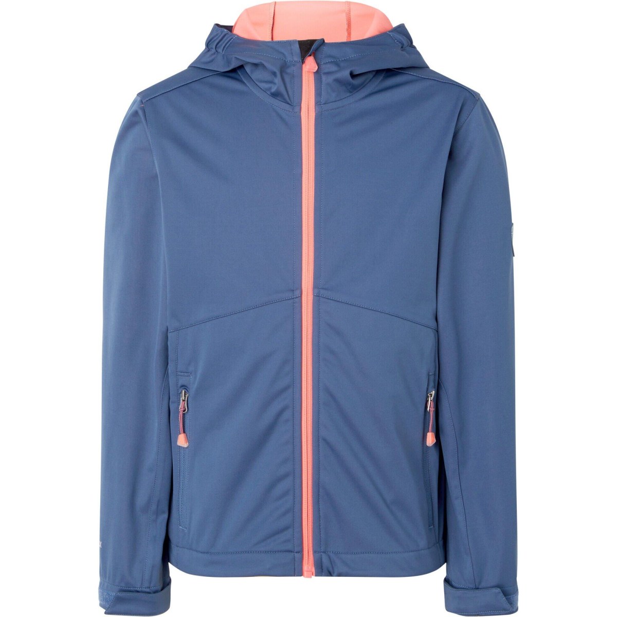 McKinley Bennet Softshell Jacket Kids - Veľkosť: 116 | Farba: Modrá · záber 1