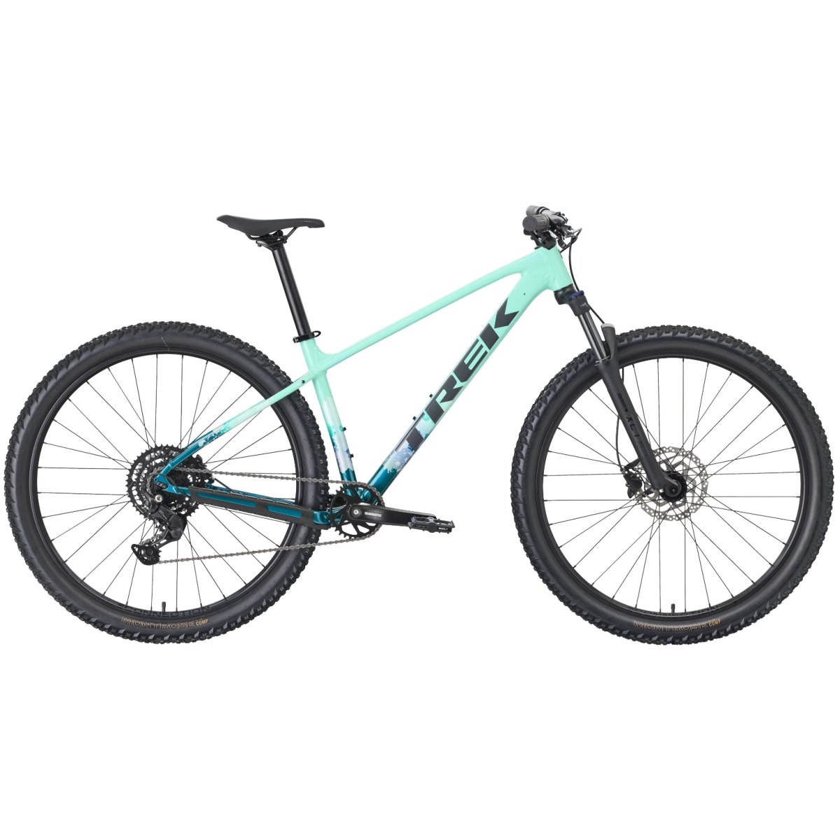 Trek Marlin 5 Gen 3 Miami Green/Dark Aquatic Fade 2026 - Veľkosť: XS, 27,5, 650 | Farba: Tyrkysová, Aqua · záber 1