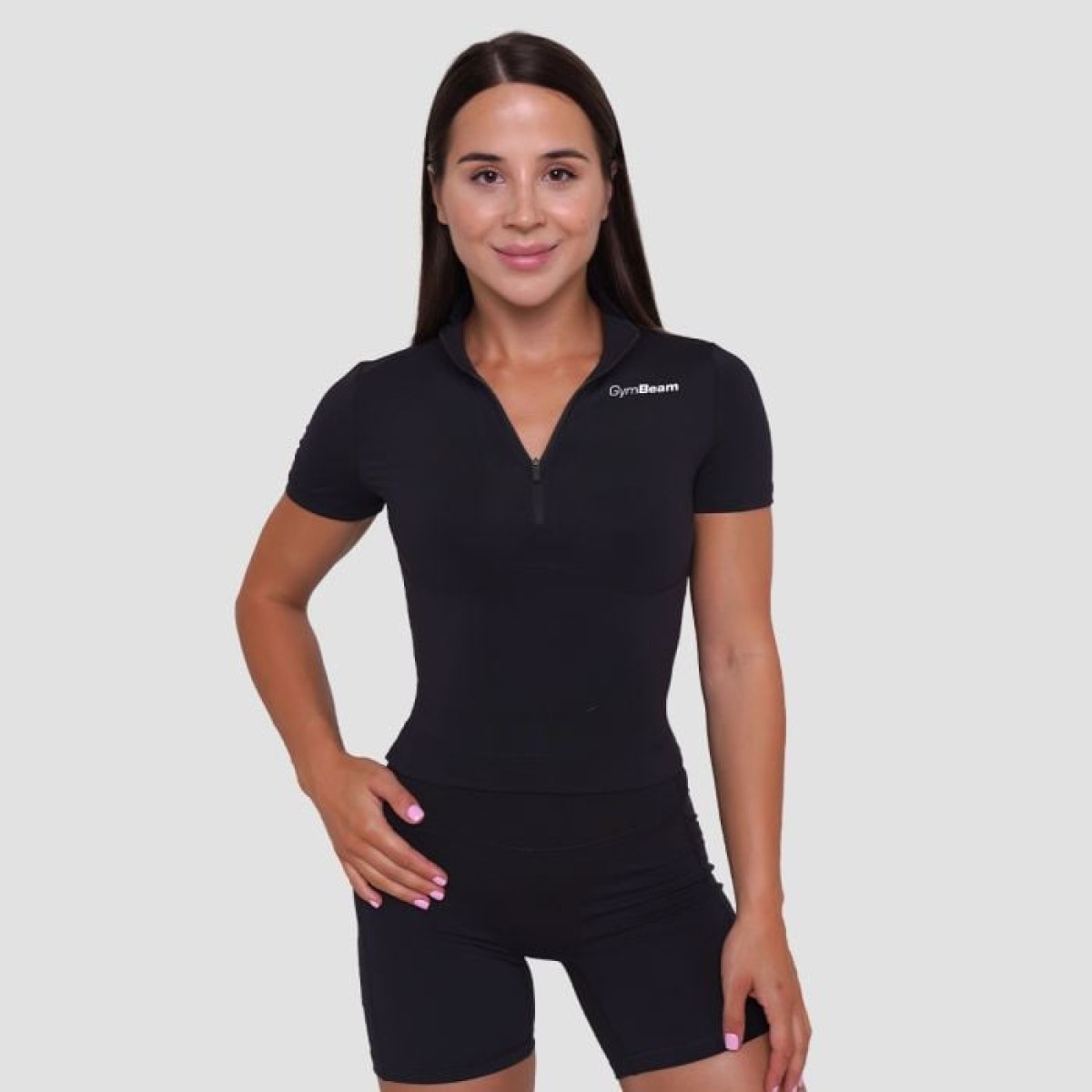 GymBeam Dámske tričko Cropped Ignite Black XXLXXL · záber 1