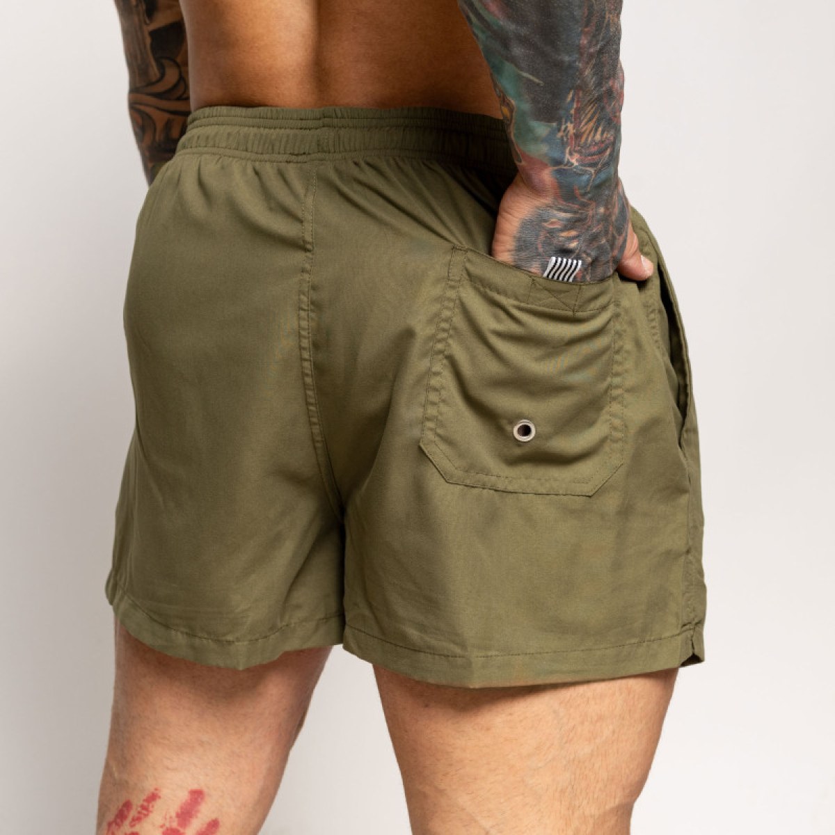 Pánske plavky Iron Aesthetics Beach Mode, zelené · záber 3
